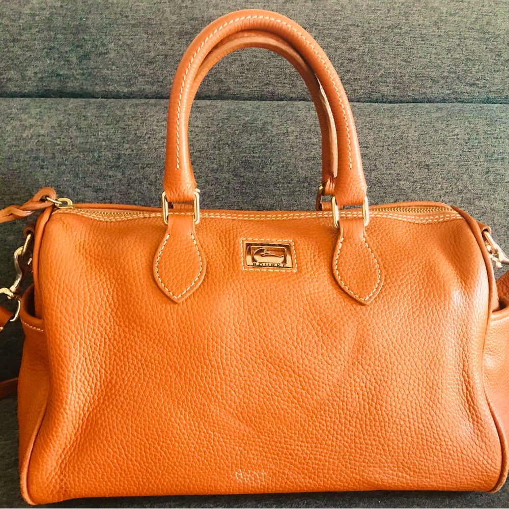 Dooney & Bourke Carmel Leather Barrel Satchel